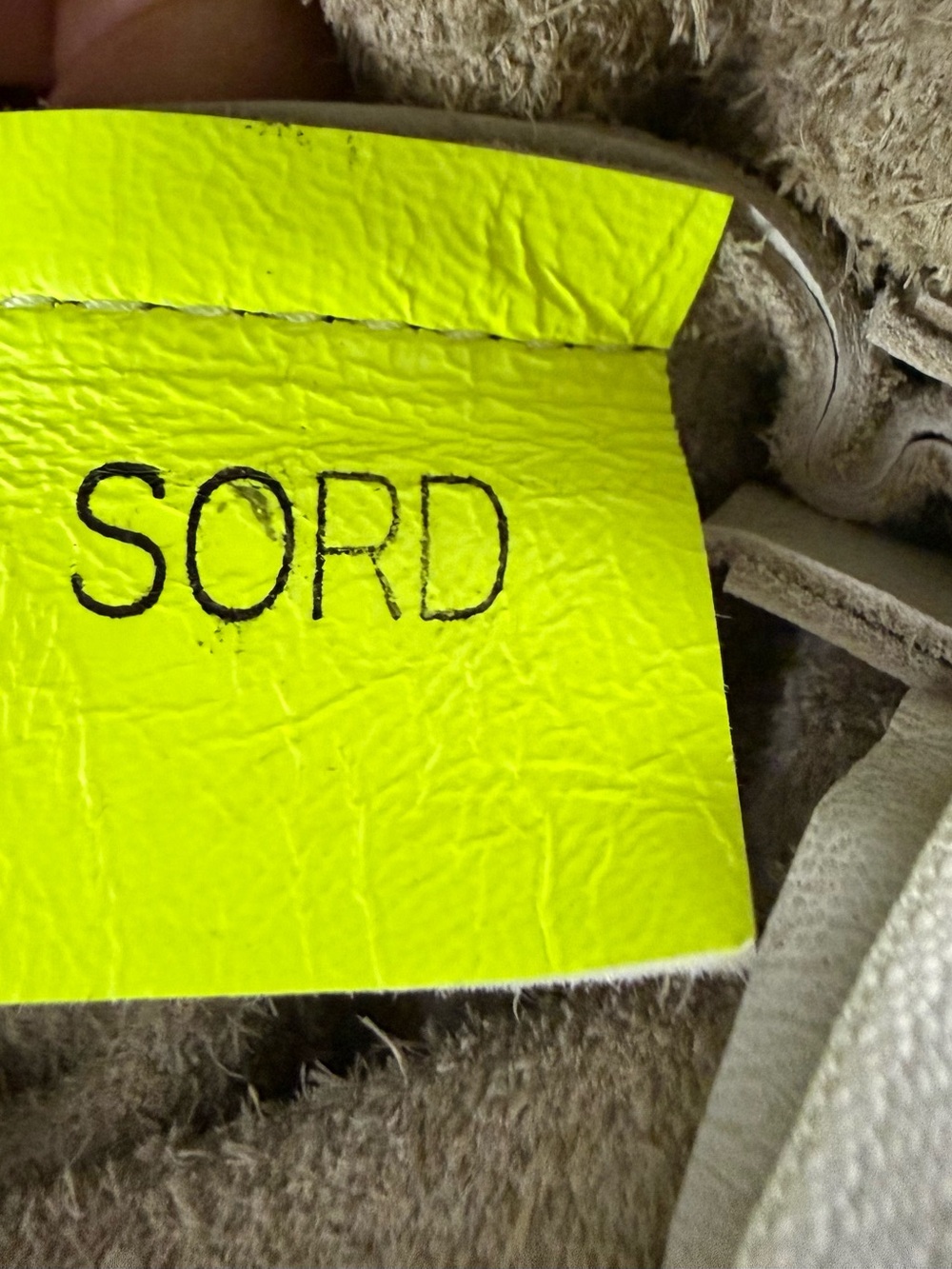 SORD T-Pot Clutch White Leather - Picture 3 of 4